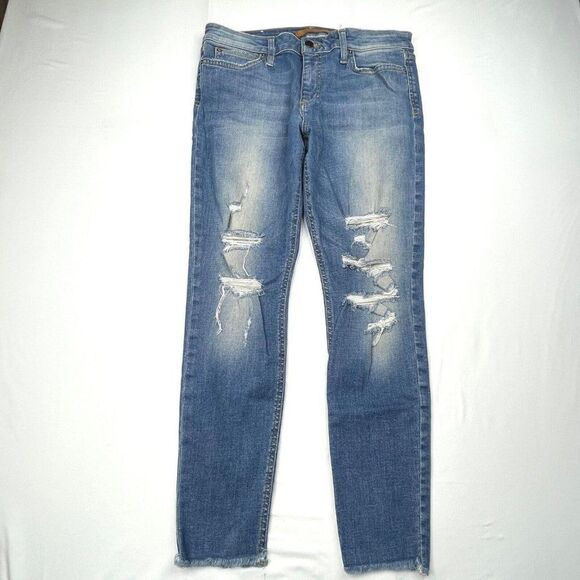Joe's Jean Finn Skinny Ankle Distressed Jean in Gretchen - Picture 2 of 14